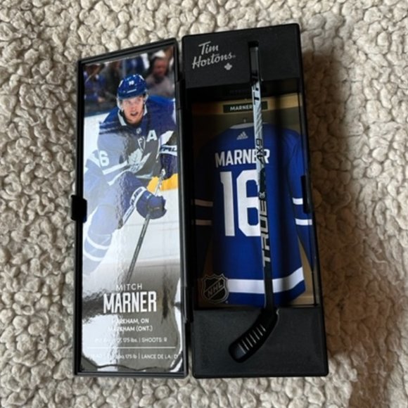 Tim Hortons NHL Limited Edition Mitch Marner No 16 Mini Hockey Stick and Locker - Picture 11 of 13